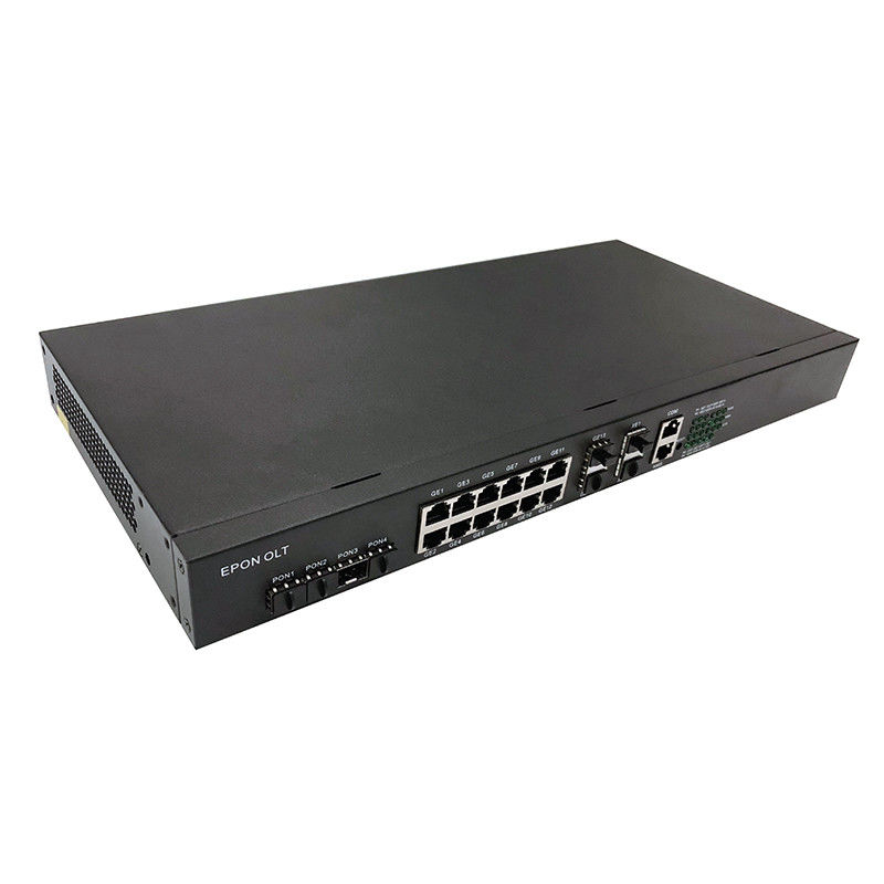 GPON 4 Port OLT Optical Line Termination With 2GE SFP Uplink ONU